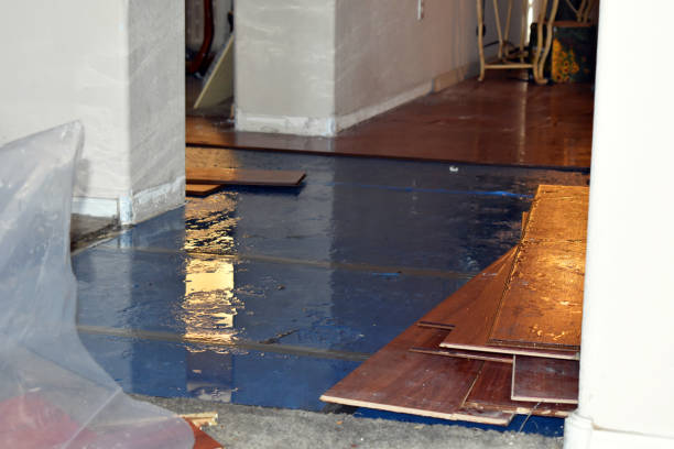 Professional Burst Pipe Cleanup technician working in Uhrichsville, OH